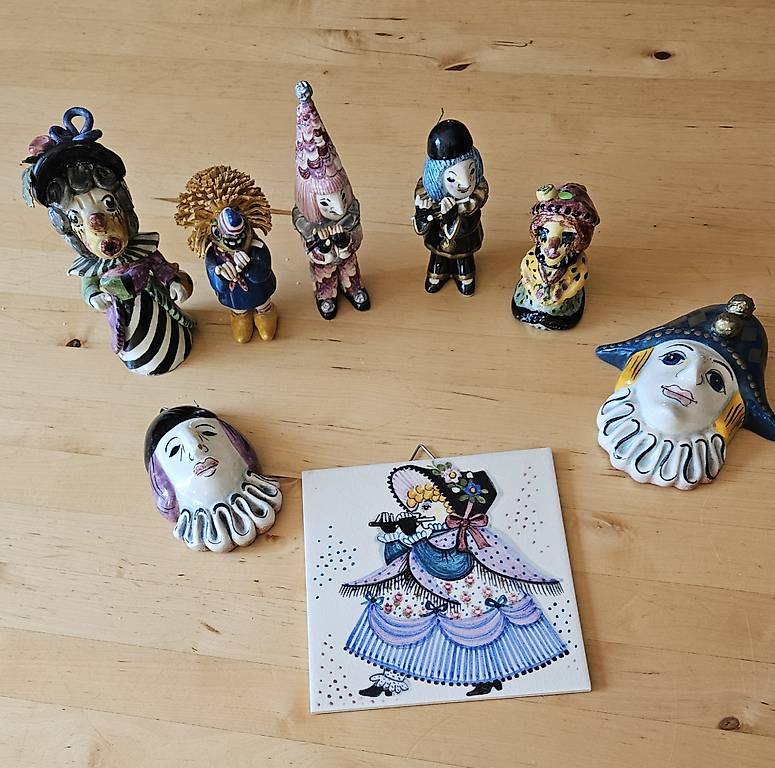 Basler Fasnachts Keramik, diverse kleine Figuren
