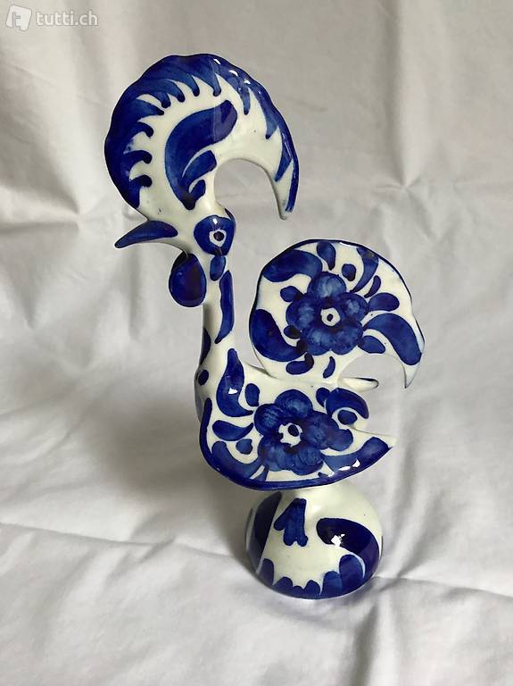 "Hahn" Figur aus Keramik