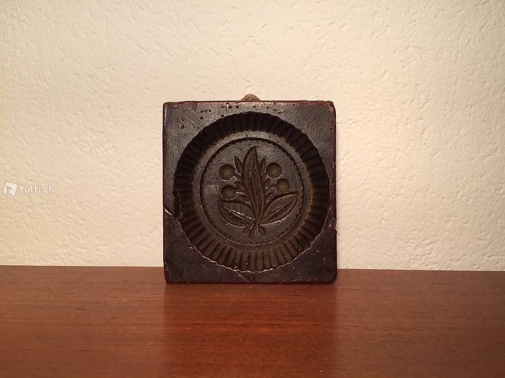 Kleines Wachs Model Wandbild Kunstwerk 50er 60er vintage