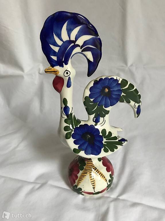 "Hahn" Figur aus Keramik