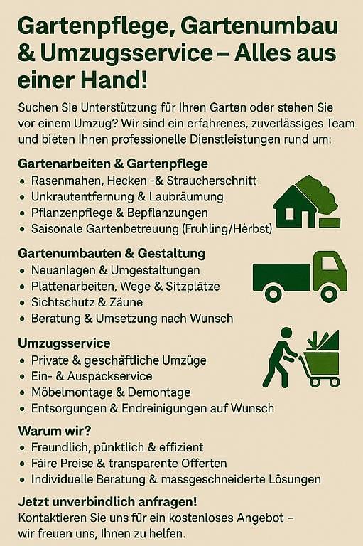 Gartenpflege & Umzugsservice