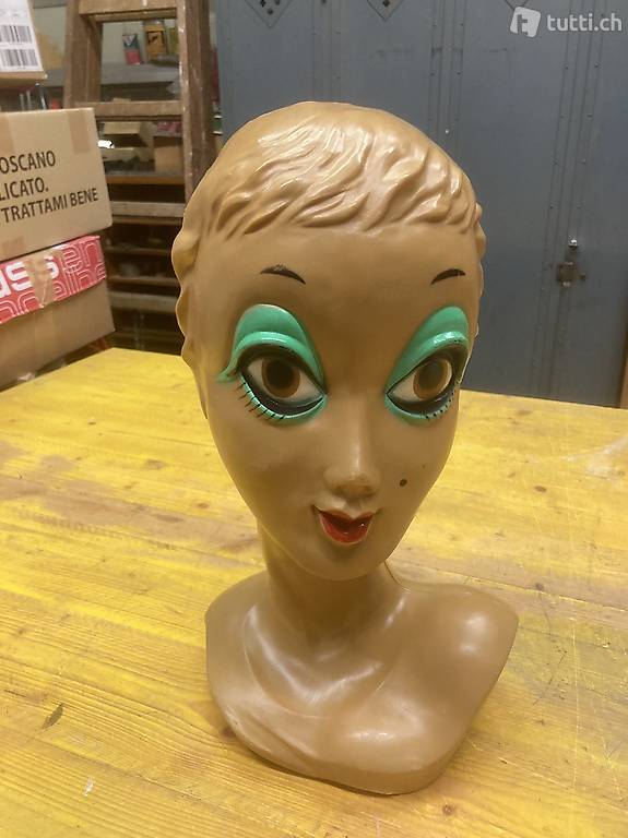 Demo Kopf Twiggy 60er Jahre Vintage