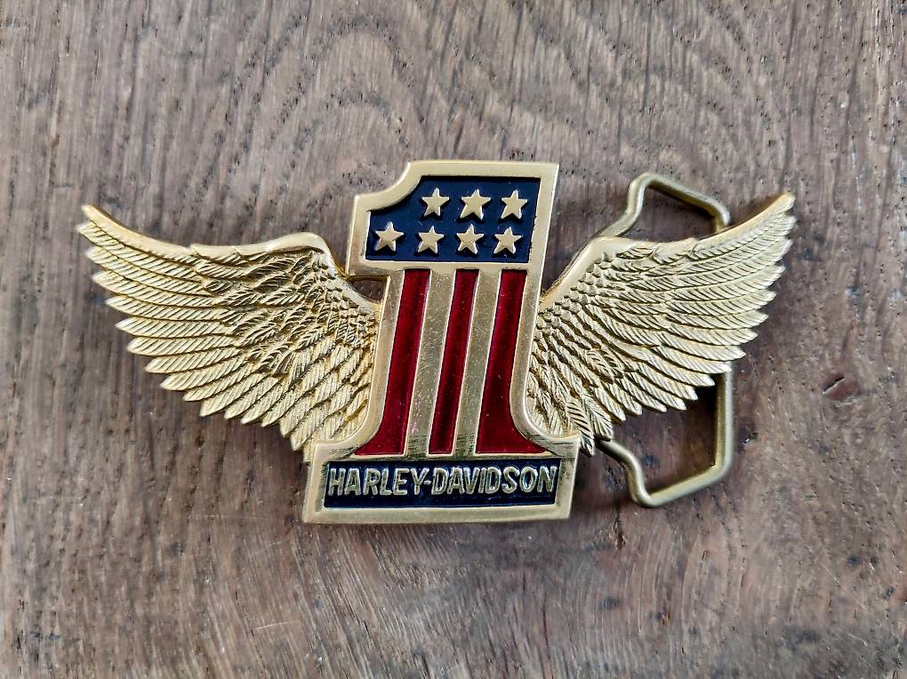 Vintage Gürtelschnalle Harley-Davidson